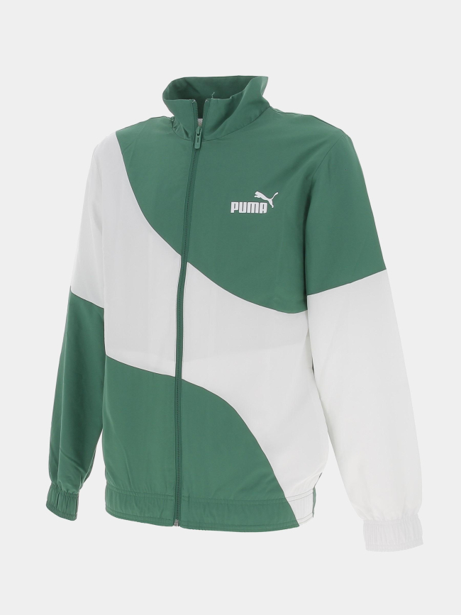 Ensemble veste jogging tracksuit vert noir homme - Puma