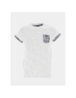 T-shirt shamar chiné blanc homme - Deeluxe