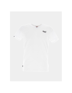 T-shirt vintage logo brodé blanc homme - Superdry