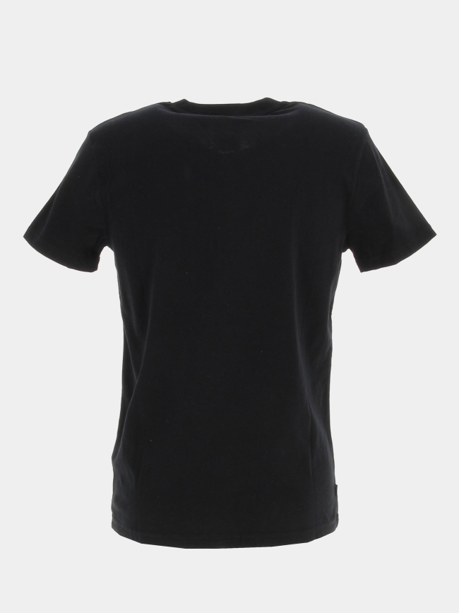 T-shirt col v vintage logo noir homme - Superdry