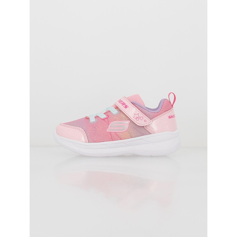 Baskets à scratch snap sprints 2.0 stars rose fille - Skechers