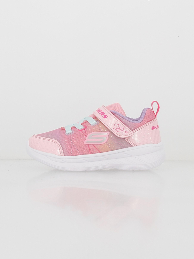 Baskets à scratch snap sprints 2.0 stars rose fille - Skechers