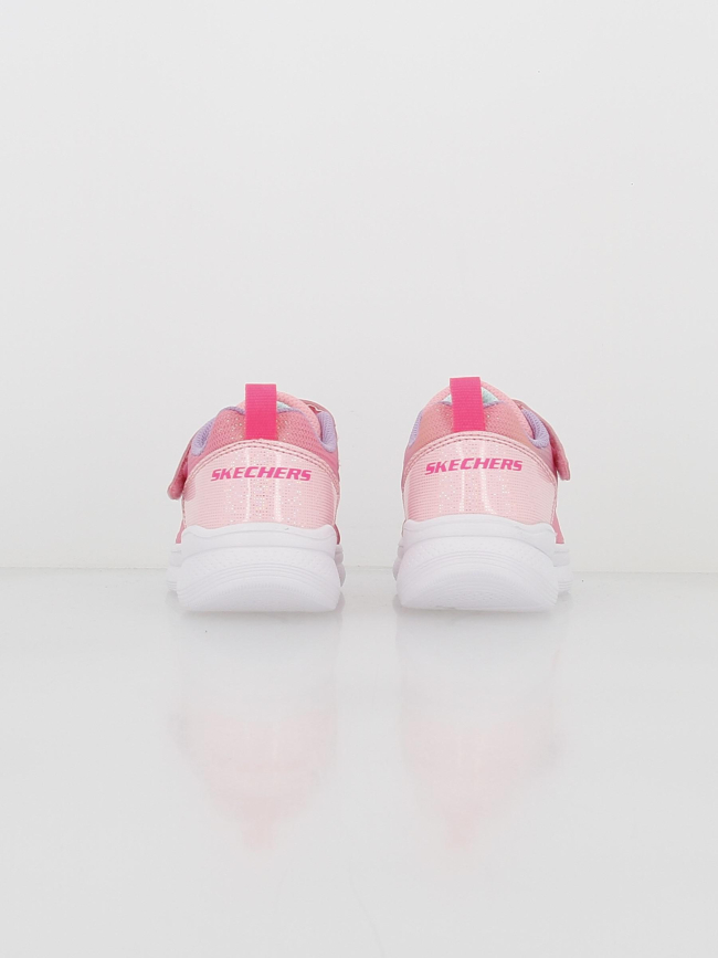 Baskets à scratch snap sprints 2.0 stars rose fille - Skechers