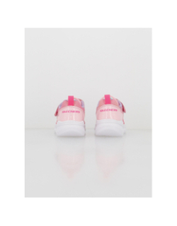 Baskets à scratch snap sprints 2.0 stars rose fille - Skechers