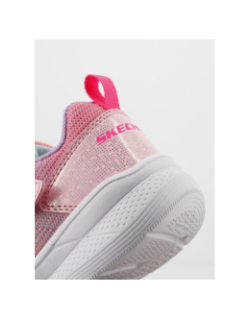 Baskets à scratch snap sprints 2.0 stars rose fille - Skechers