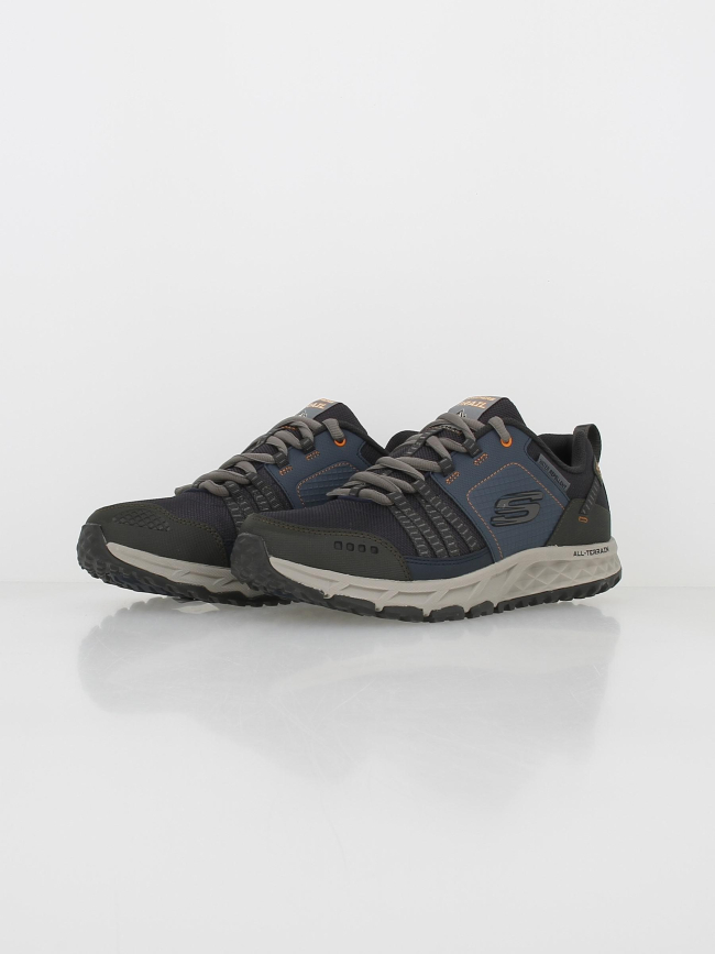 Chaussures de trail escape plan bleu marine homme - Skechers