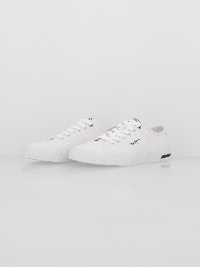 Baskets en toile kenton road blanc femme - Pepe Jeans