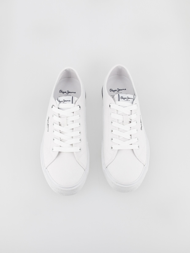 Baskets en toile kenton road blanc femme - Pepe Jeans