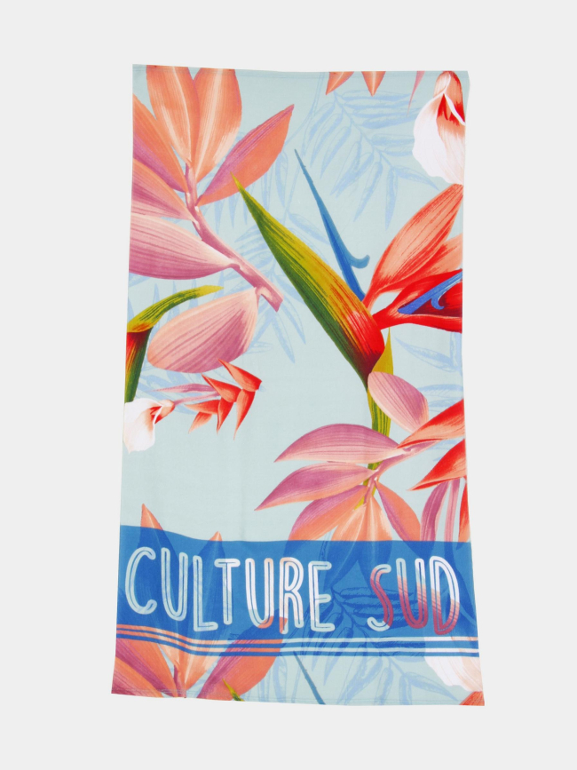 Drap de bain bird bleu - Culture Sud