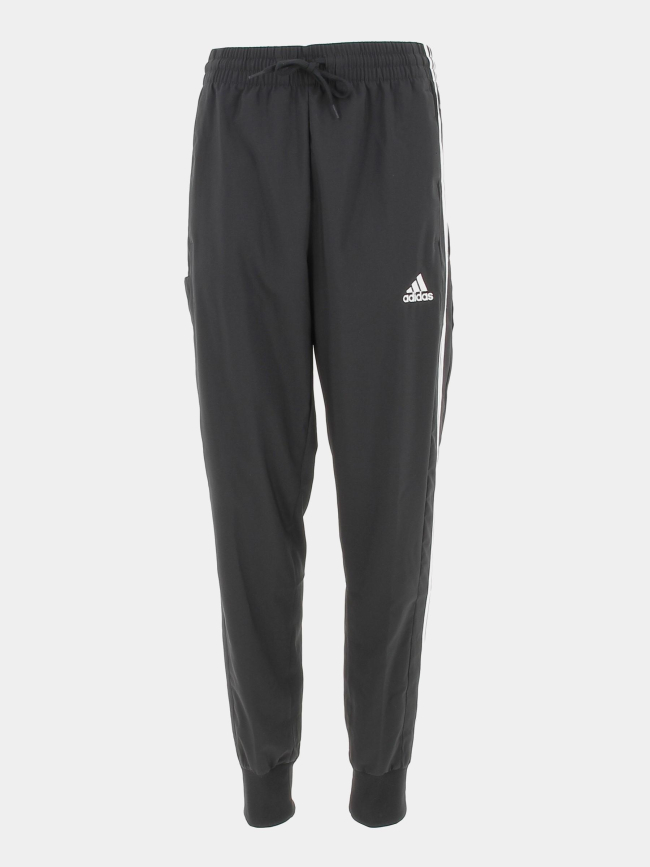 Jogging fin 3 stripes noir homme - Adidas