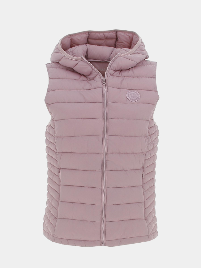 Doudoune sans manche terry lila violet fille - Teddy Smith