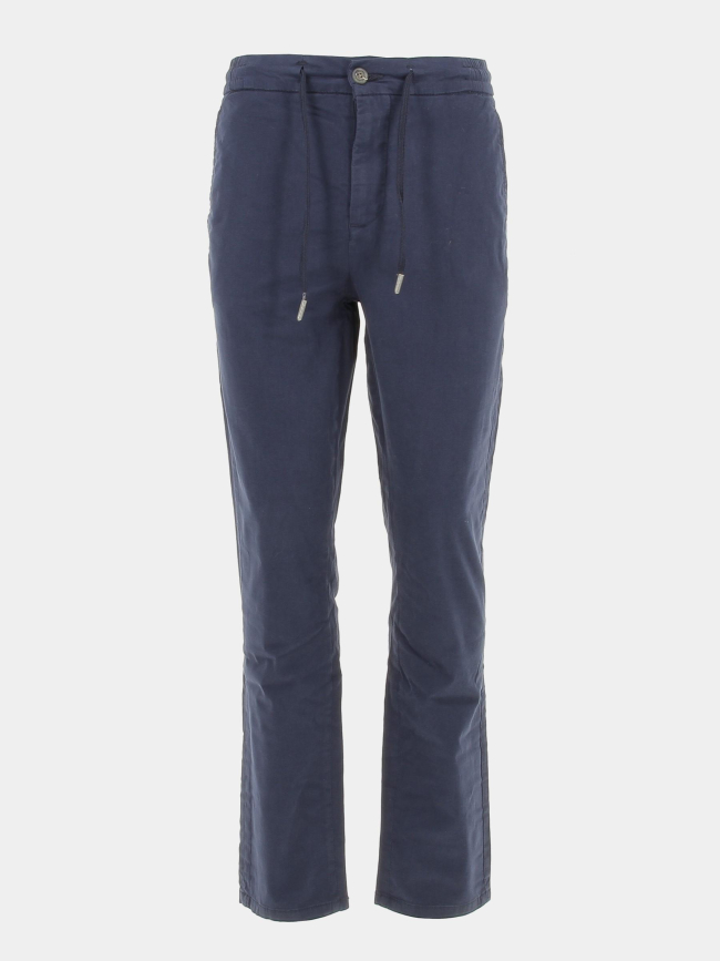 Pantalon chino idris bleu marine homme - Deeluxe