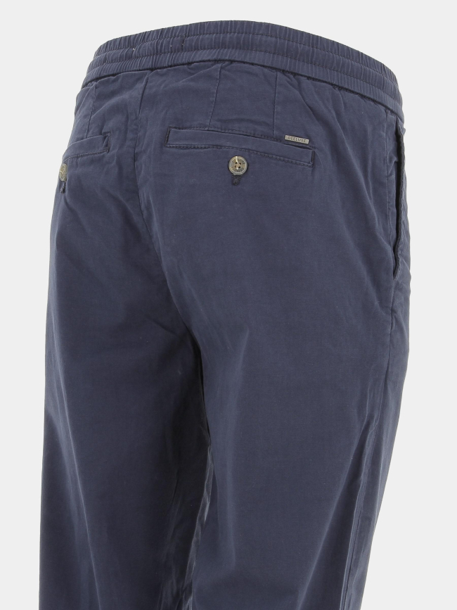 Pantalon chino idris bleu marine homme - Deeluxe