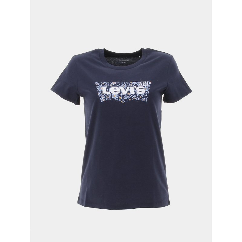 T-shirt the perfect tee fleurs bleu marine femme - Levi's