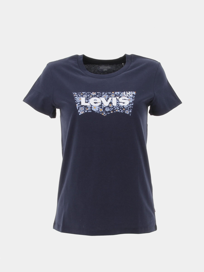 T-shirt the perfect tee fleurs bleu marine femme - Levi's