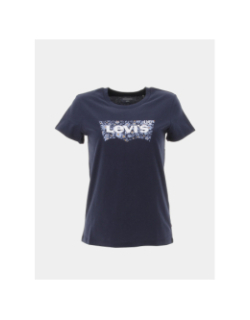 T-shirt the perfect tee fleurs bleu marine femme - Levi's