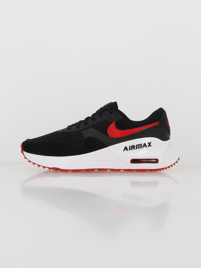 Air max baskets system noir rouge homme Nike Sports