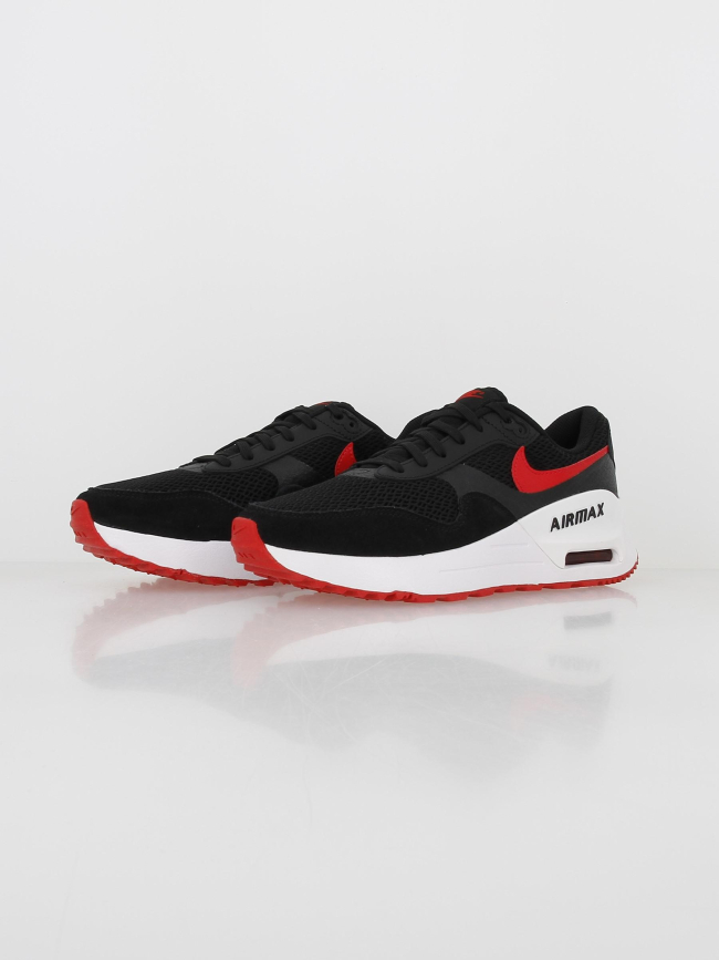 Air max baskets system noir rouge homme - Nike