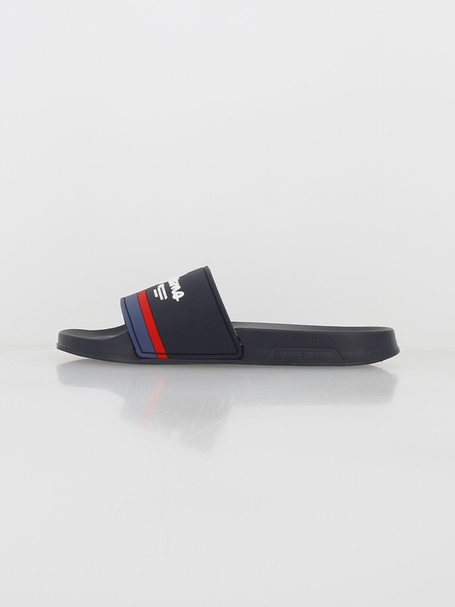 Claquettes slider portobello bleu marine homme - Pepe Jeans