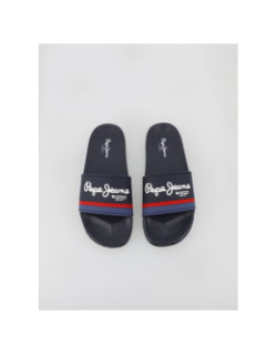 Claquettes slider portobello bleu marine homme - Pepe Jeans