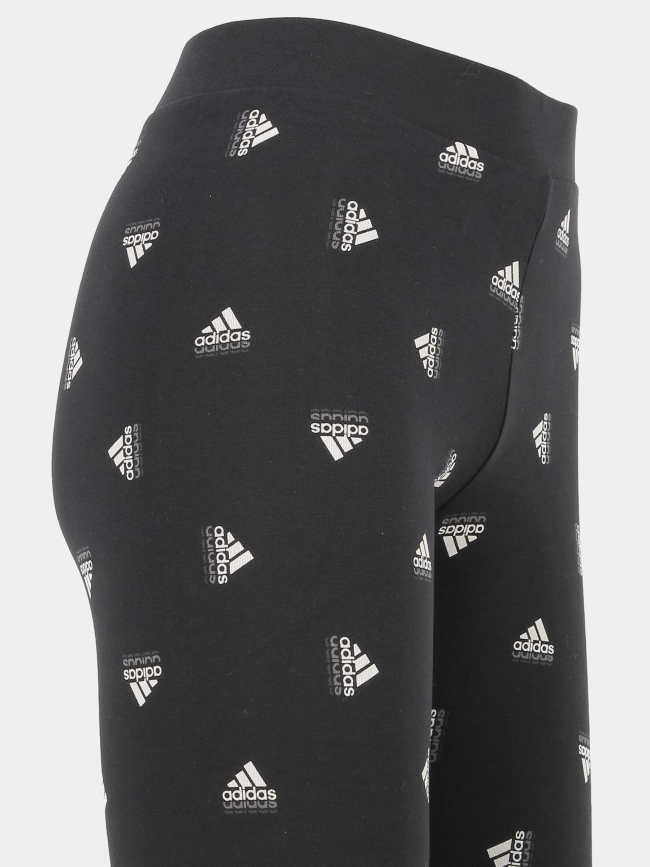 Legging de sport moulant noir fille - Adidas