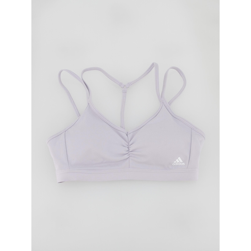 Brassière de sport essential violet femme - Adidas