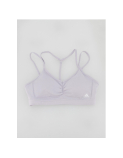 Brassière de sport essential violet femme - Adidas