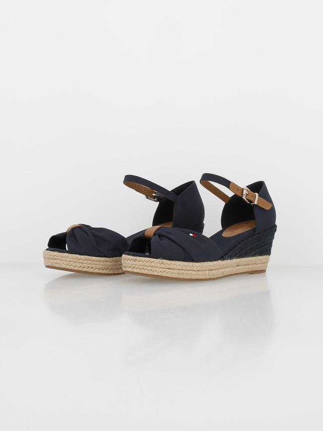 Sandales compensées bleu marine femme - Tommy Hilfiger