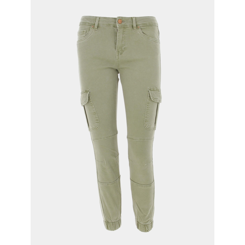 Pantalon cargo missouri kaki clair femme - Only