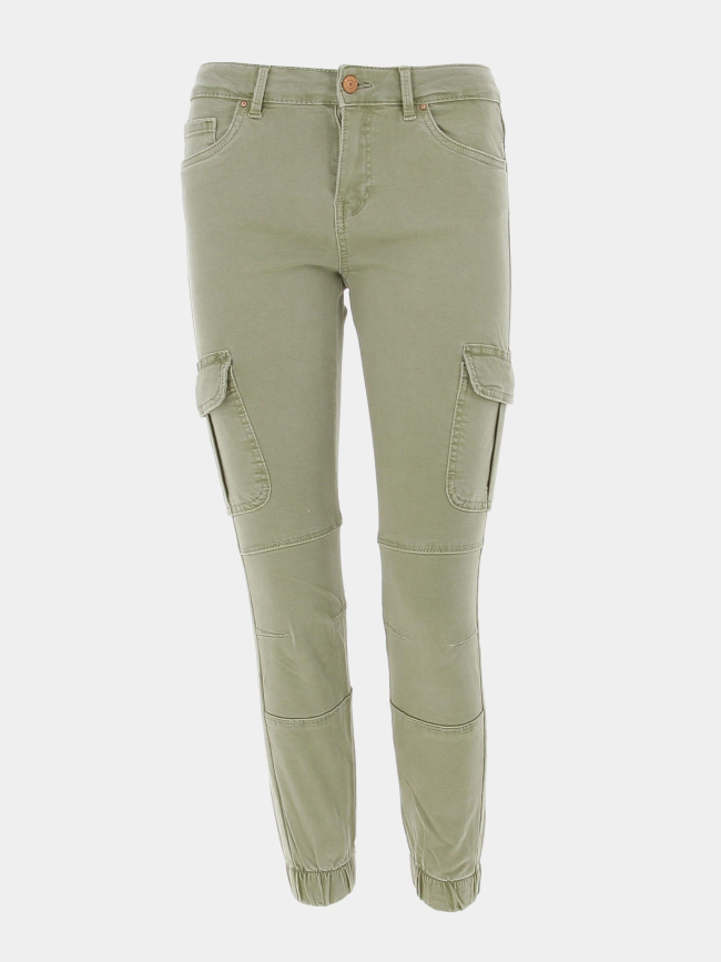 Pantalon cargo missouri kaki clair femme - Only