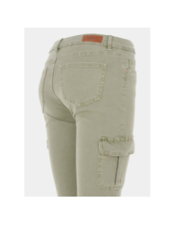 Pantalon cargo missouri kaki clair femme - Only