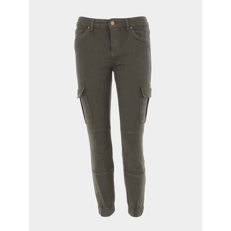 Pantalon cargo missouri kaki foncé femme - Only