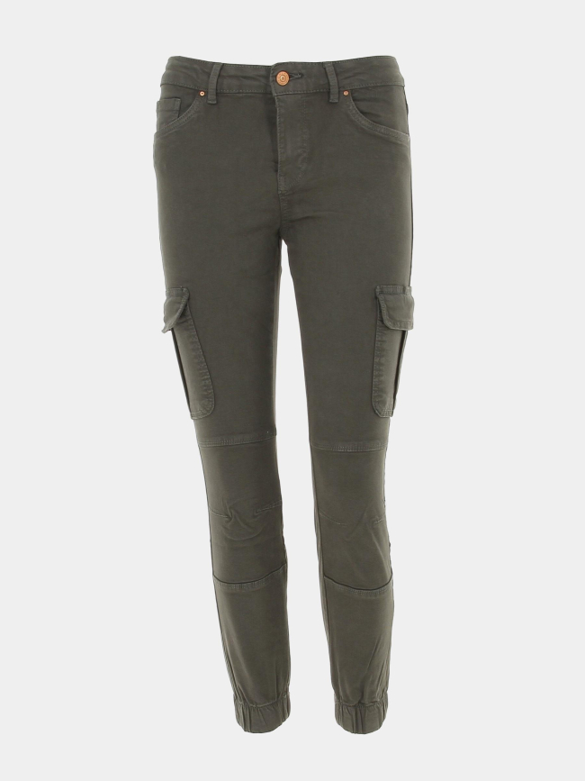 Pantalon cargo missouri kaki foncé femme - Only