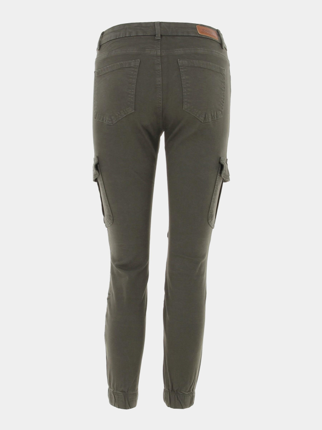 Pantalon cargo missouri kaki foncé femme - Only