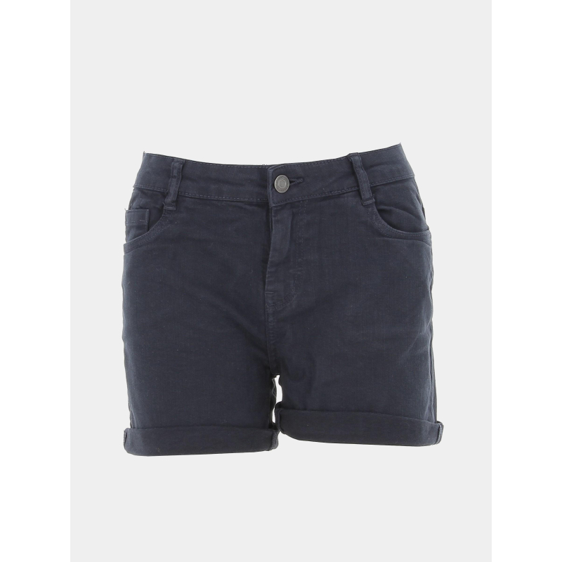 Short en jean cerise bleu marine femme - Deeluxe