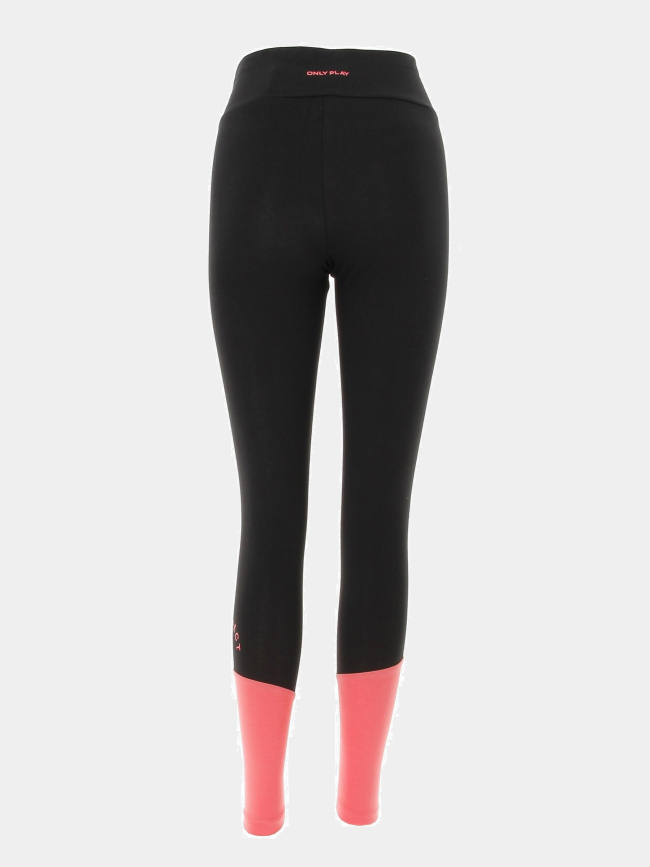 Legging de sport ellie noir rose femme - Only