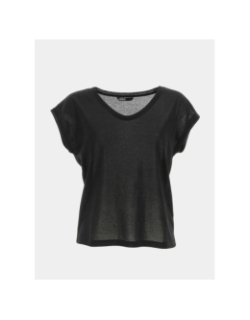 T-shirt à paillettes silvery noir femme - Only