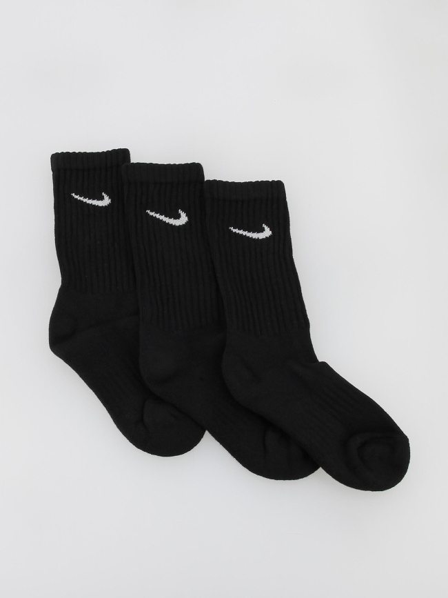 Pack 3 paires de chaussettes crew noir - Nike