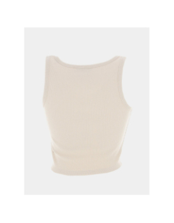 Débardeur crop côtelé fallon beige femme - JJXX