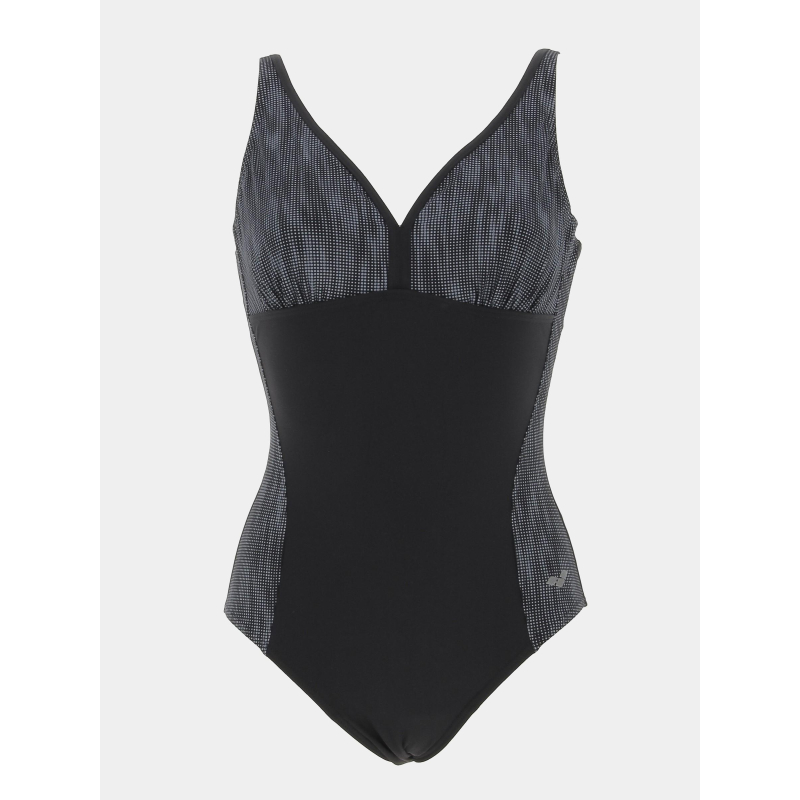 Maillot de bain 1 pièce bodylift lucia noir femme - Arena