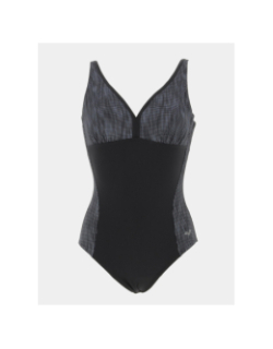 Maillot de bain 1 pièce bodylift lucia noir femme - Arena