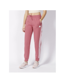 Jogging regular 3 stripes rose femme - Adidas