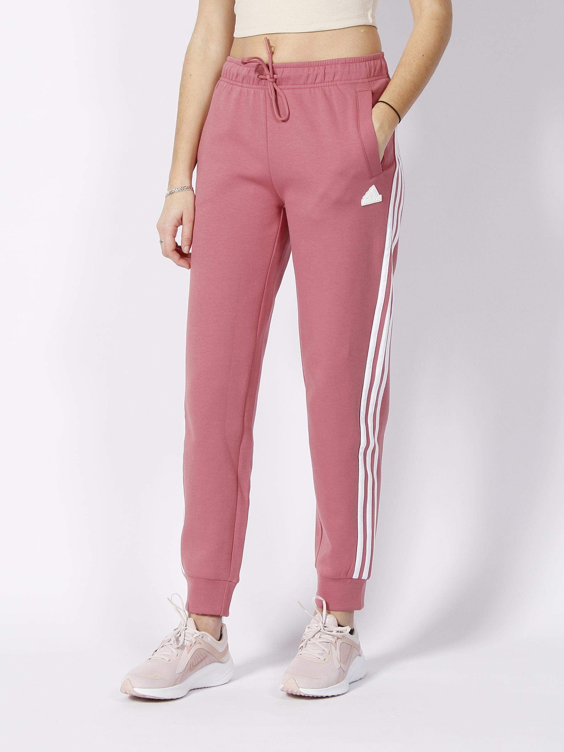 Jogging regular 3 stripes rose femme - Adidas