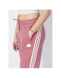 Jogging regular 3 stripes rose femme - Adidas