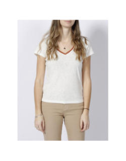 T-shirt mendy blanc femme - Deeluxe