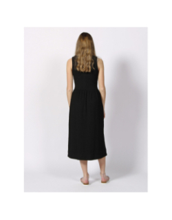 Robe midi aria noir femme - Deeluxe