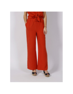 Pantalon fluide dana orange femme - Deeluxe