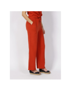 Pantalon fluide dana orange femme - Deeluxe