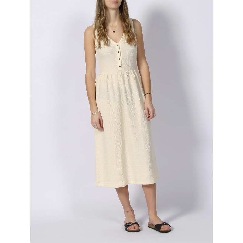 Robe midi aria blanc ivoire femme - Deeluxe