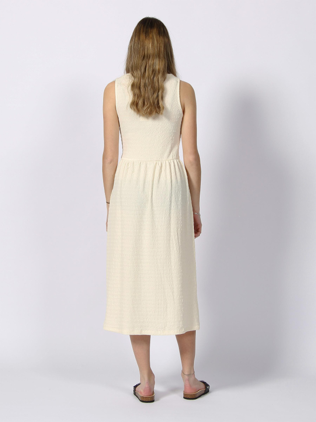 Robe midi aria blanc ivoire femme - Deeluxe